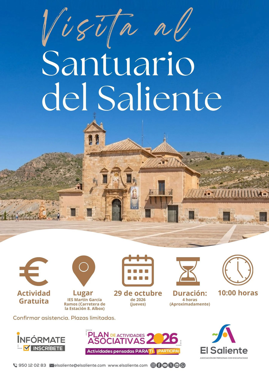 El Saliente actividades: Visita al Santuario del Saliente. 29 de octubre de 2026