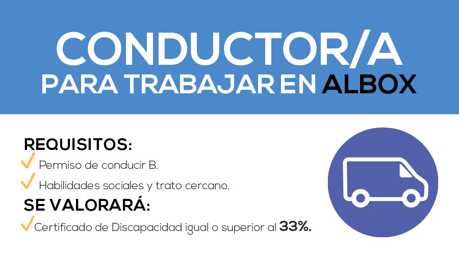 Oferta de empleo de conductor-conductora en Albox. El Saliente