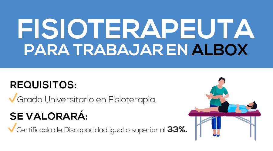 Oferta de Empleo Fisioterapeuta en Albox. El Saliente