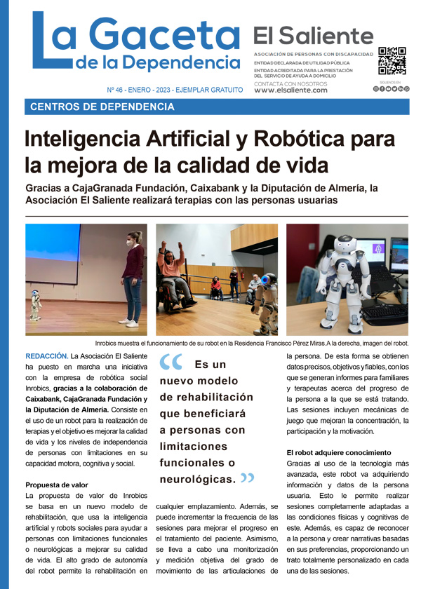 La Gaceta de la Dependencia. Número 46,  enero 2023