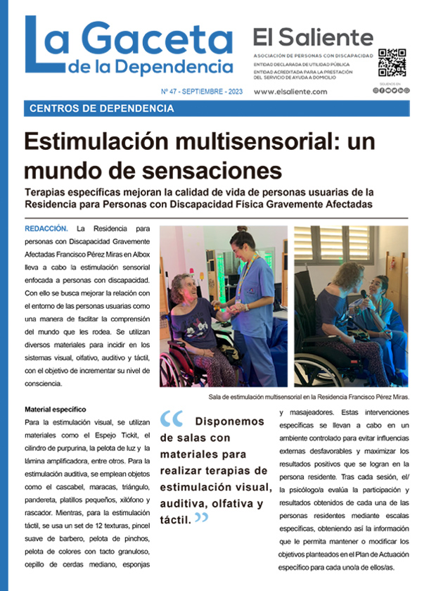 La Gaceta de la Dependencia. Número 47,  septiembre 2023