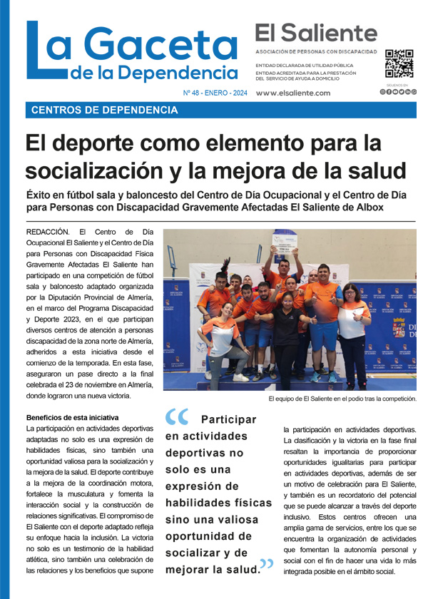 La Gaceta de la Dependencia. Número 48, enero de 2024