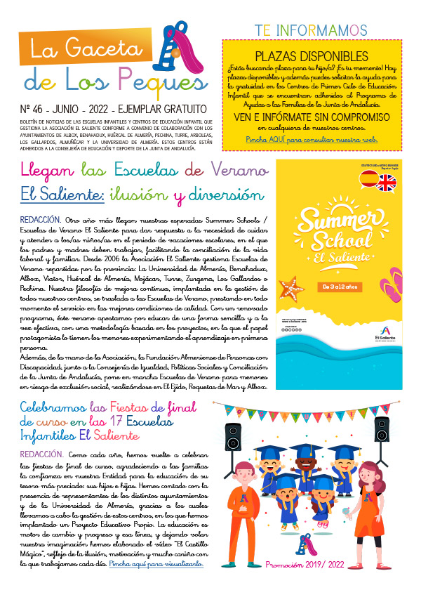 La Gaceta de los Peques. Número 46, junio de 2022