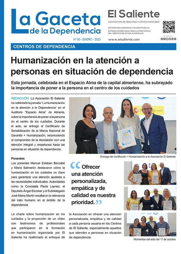 La Gaceta de la Dependencia. Número 50, enero de 2025
