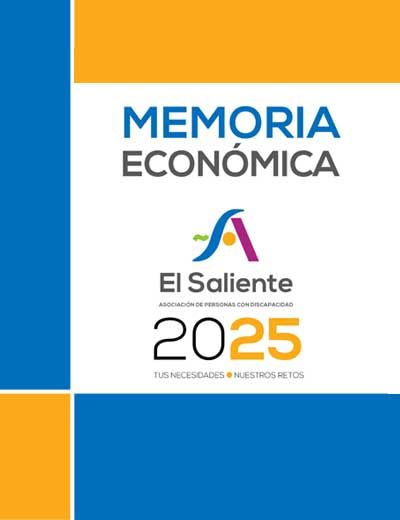 Descargar PDF: Memoria Económica 2025. Asociación de Personas con Discapacidad El Saliente
