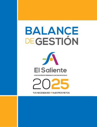 Descargar PDF: Balance de Gestión 2025. Asociación de Personas con Discapacidad El Saliente