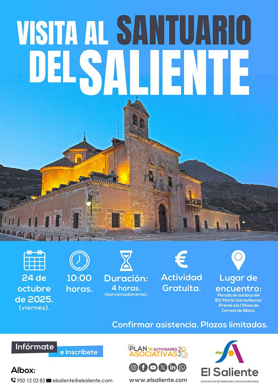 El Saliente actividades: Visita al Santuario del Saliente. 24 de octubre de 2025
