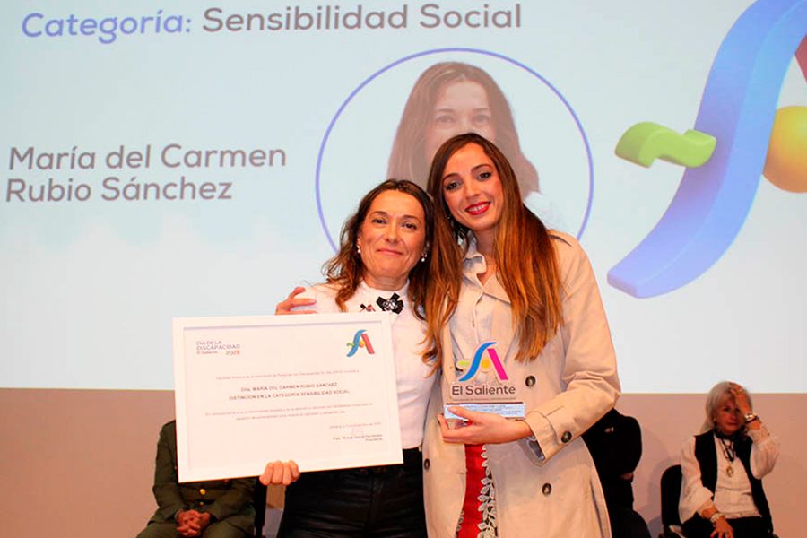 El Saliente Día de la Discapacidad 2025: Categoría Sensibilidad Social: Mª del Carmen Rubio Sánchez