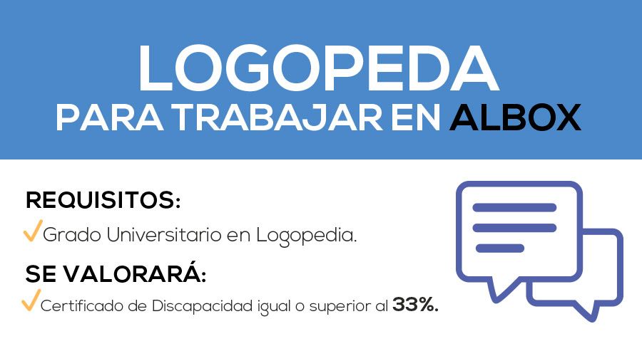 Oferta de Empleo Logopeda en Albox. El Saliente