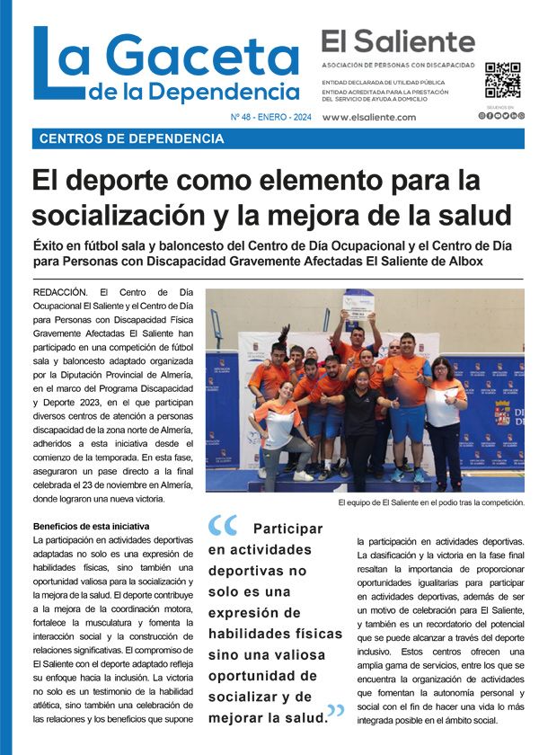 La Gaceta de la Dependencia. Número 48, enero de 2024