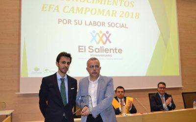 El Saliente recibe una distinción de la EFA CAMPOMAR por su labor social