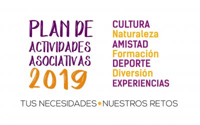 Participa con nosotros en el Plan de Actividades Asociativas 2019