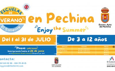 Abierto el plazo de inscripción para la Escuela de Verano de Pechina 2025