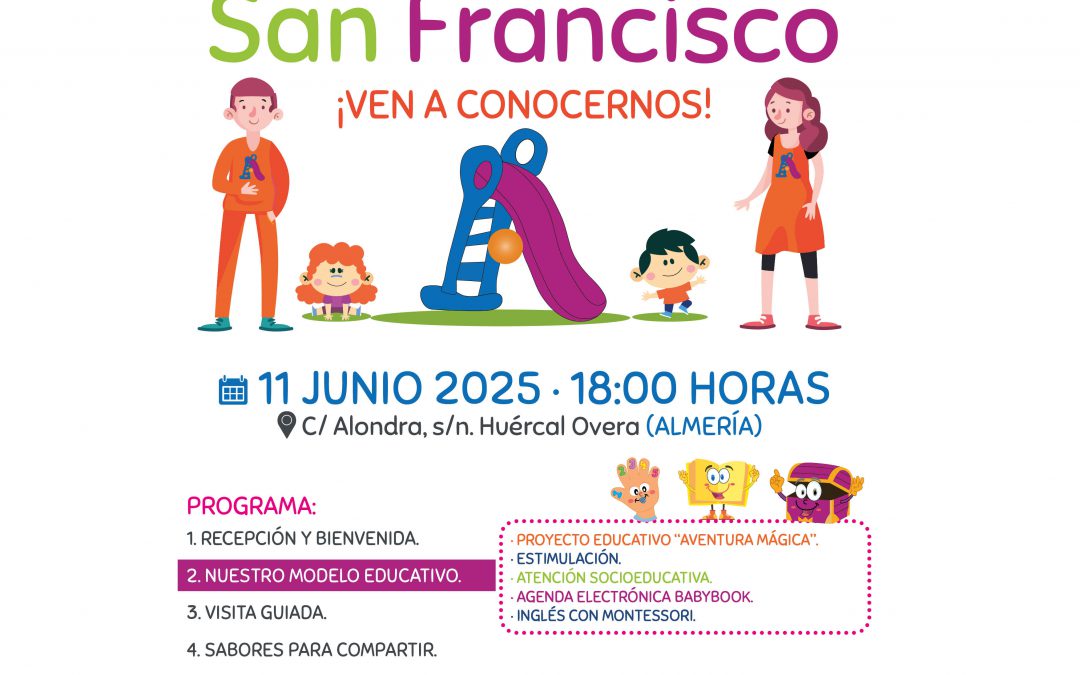 Jornada de Puertas Abiertas en la Escuela Infantil San Francisco el 11 de junio