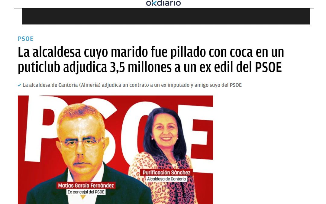 La Asociación El Saliente lamenta la información radicalmente falsa publicada por Okdiario sobre la adjudicación del Servicio de Ayuda a Domicilio en Cantoria